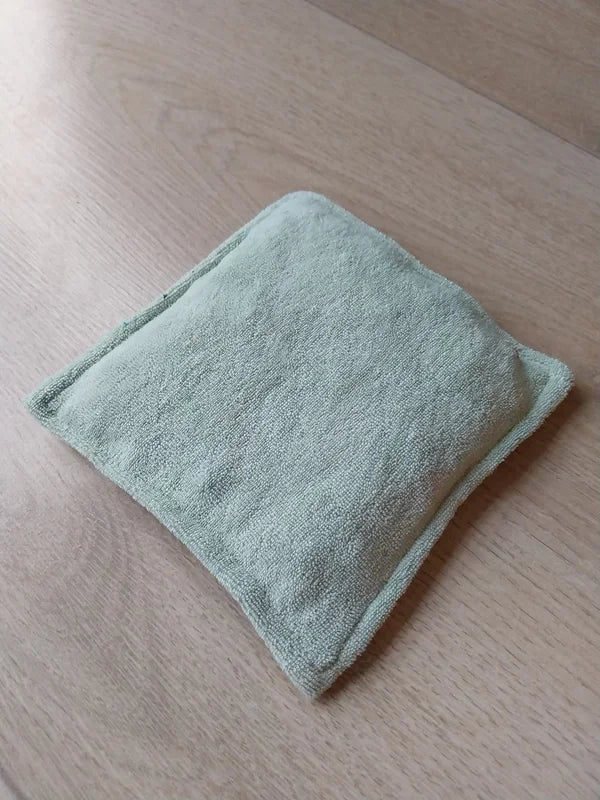 Mint groen badstof pittenzakje - Pit and play