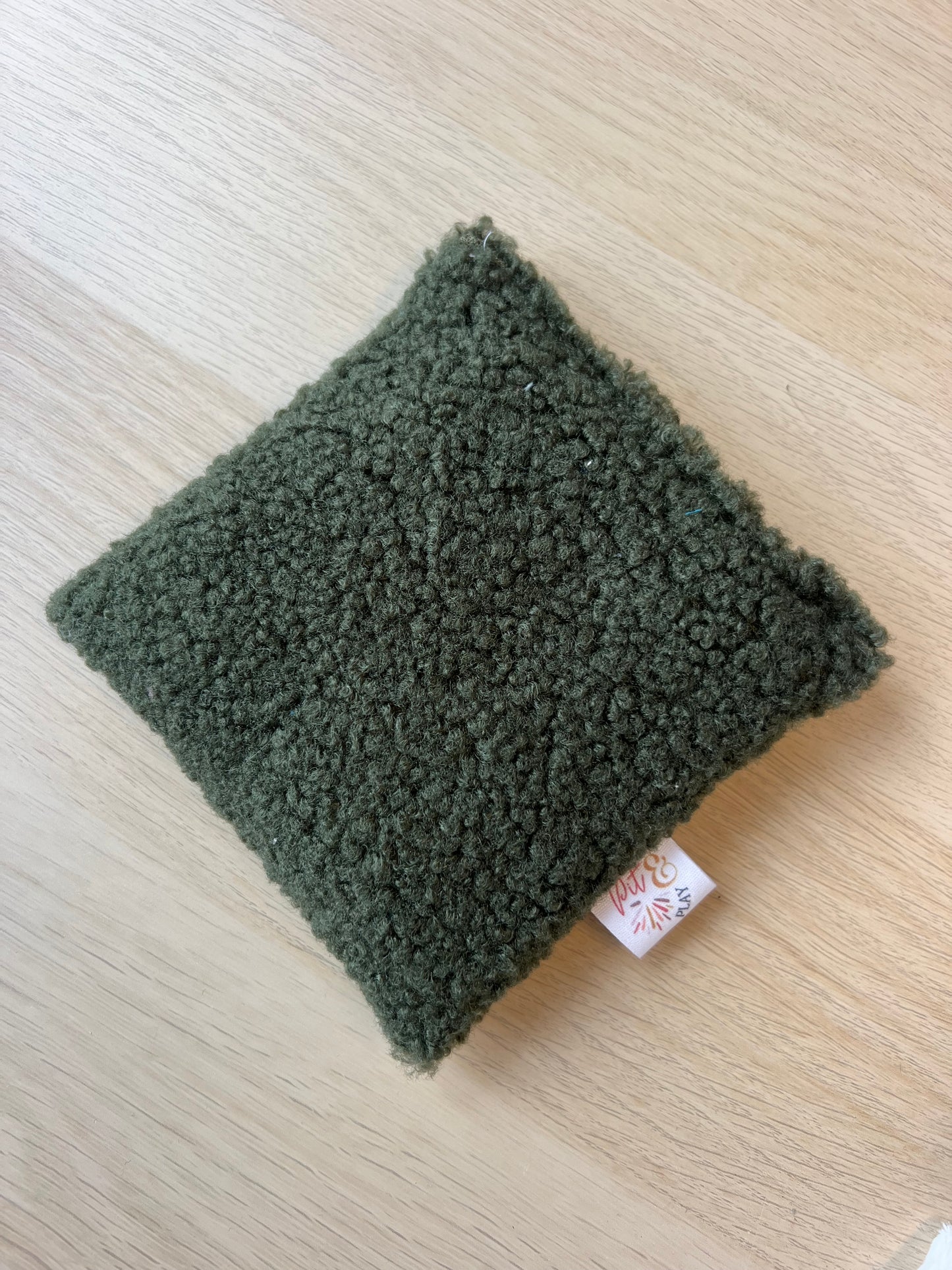 Teddy donker groen pittenzak - Pit and play