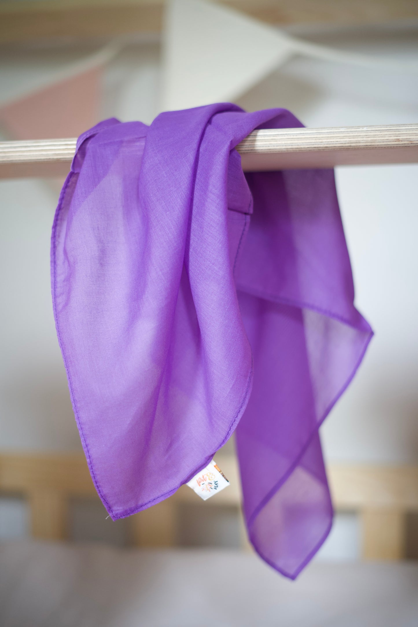 Speeldoek stapelstein paars playcloth