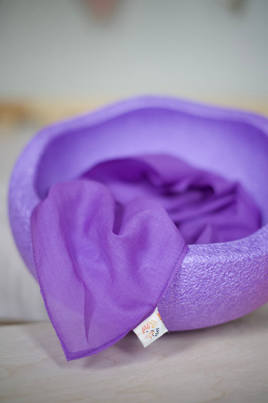 Speeldoek Paars Regenboog - Large 75x75 - Speelkatoen - Pit and play