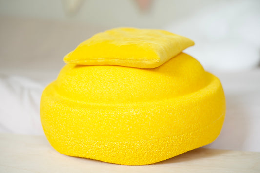 Geel Pittenzakje Stapelstein speelgoed - Pit and play