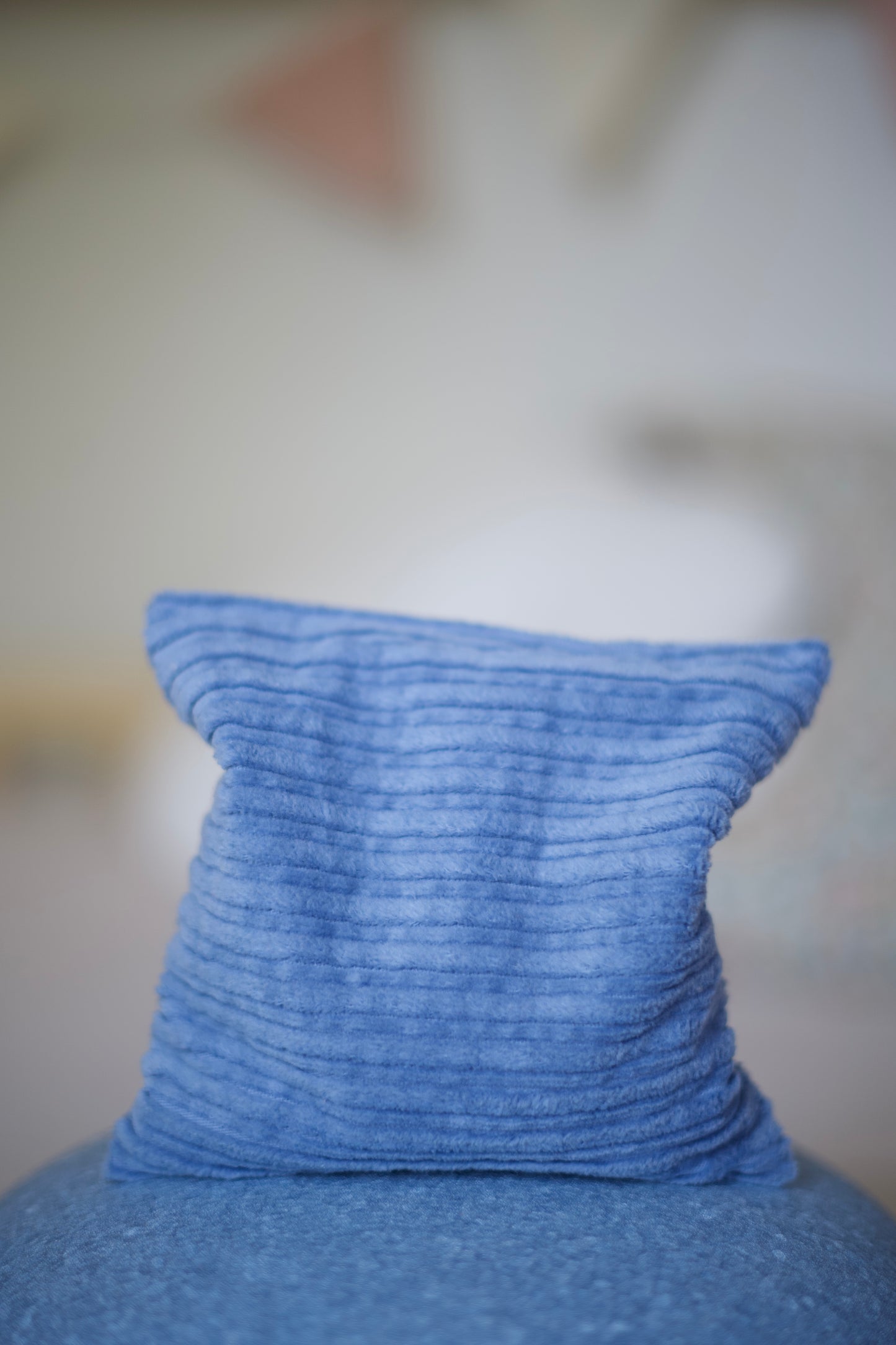 Pastel blauw pittenzakje Stapelstein