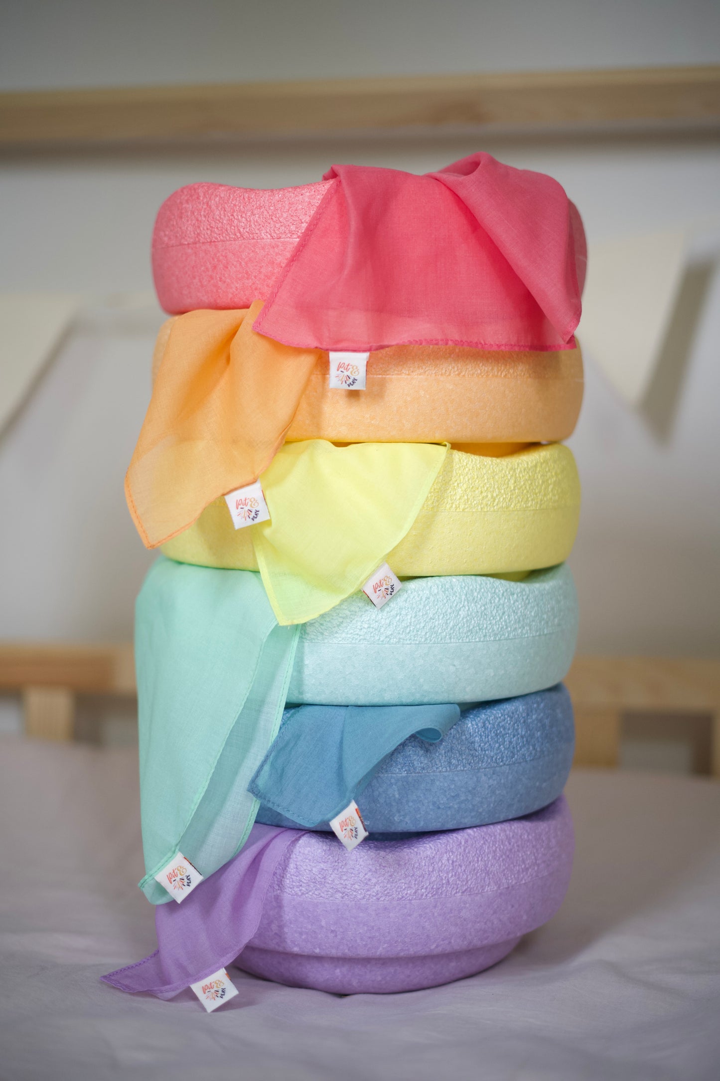 Speeldoek paars lila Pastel - Medium 48x48cm - Playcotton