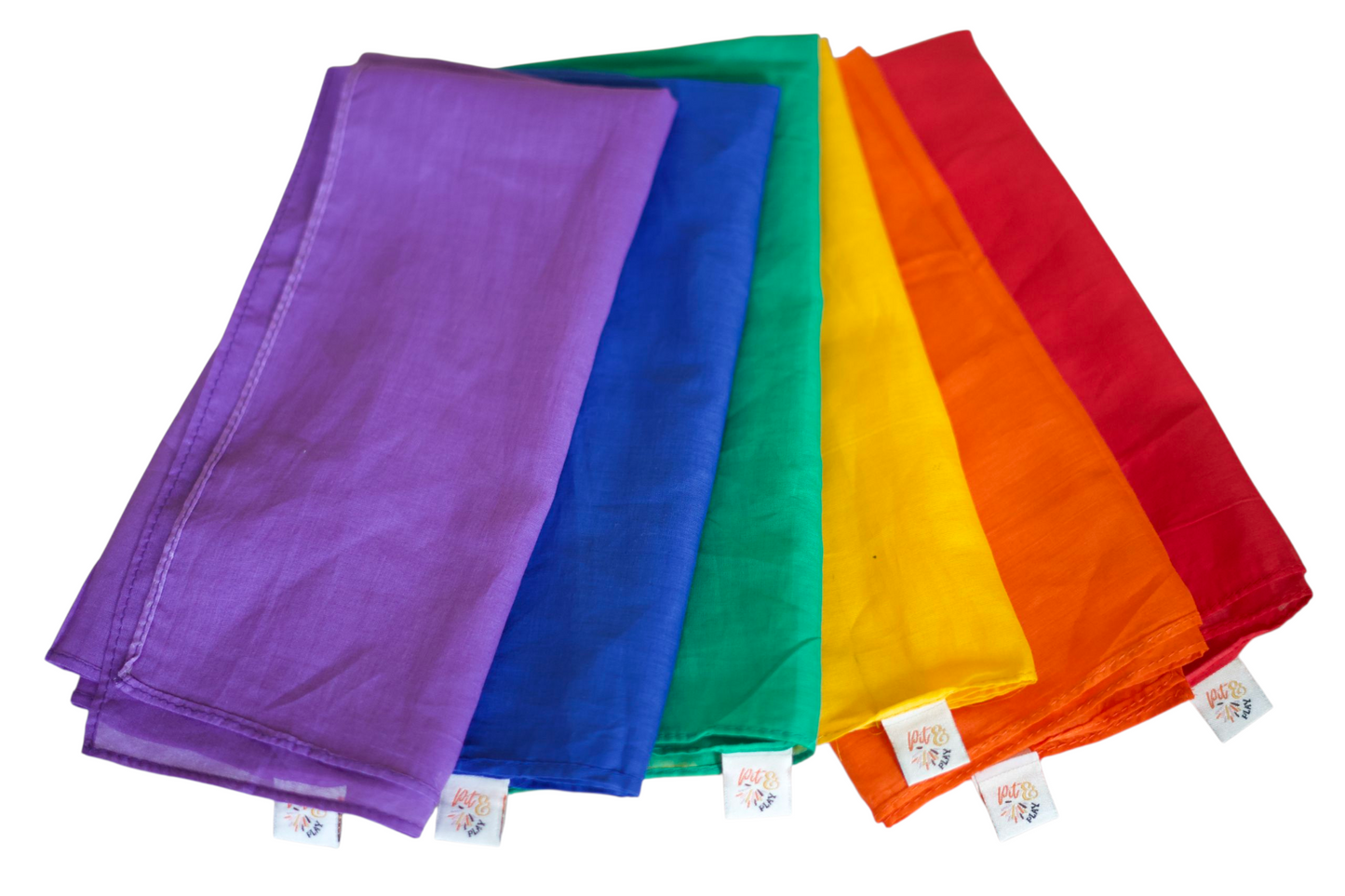 Speeldoeken regenboog set - Large - 6 stuks