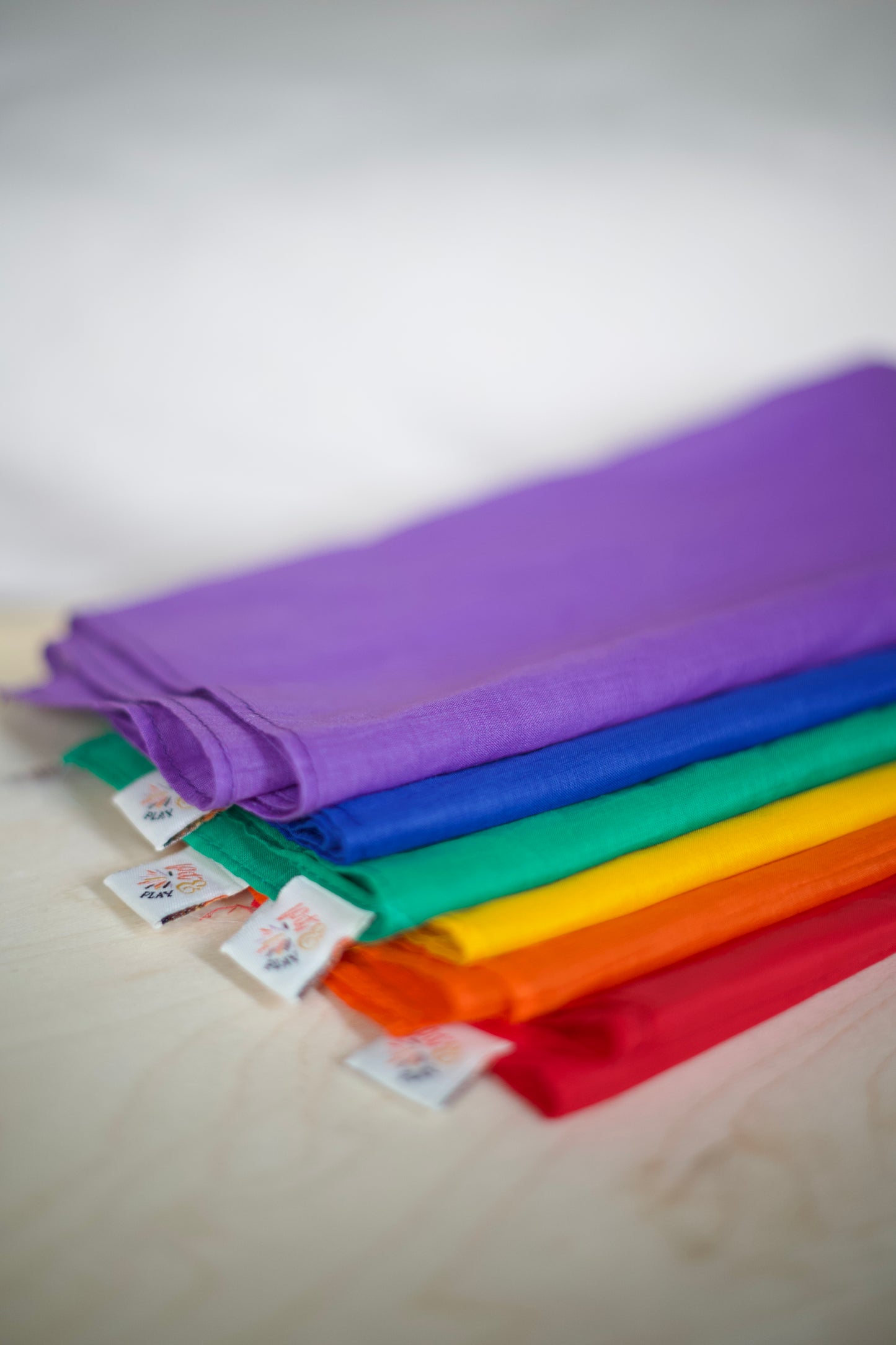 Speeldoeken regenboog set - Large - 6 stuks