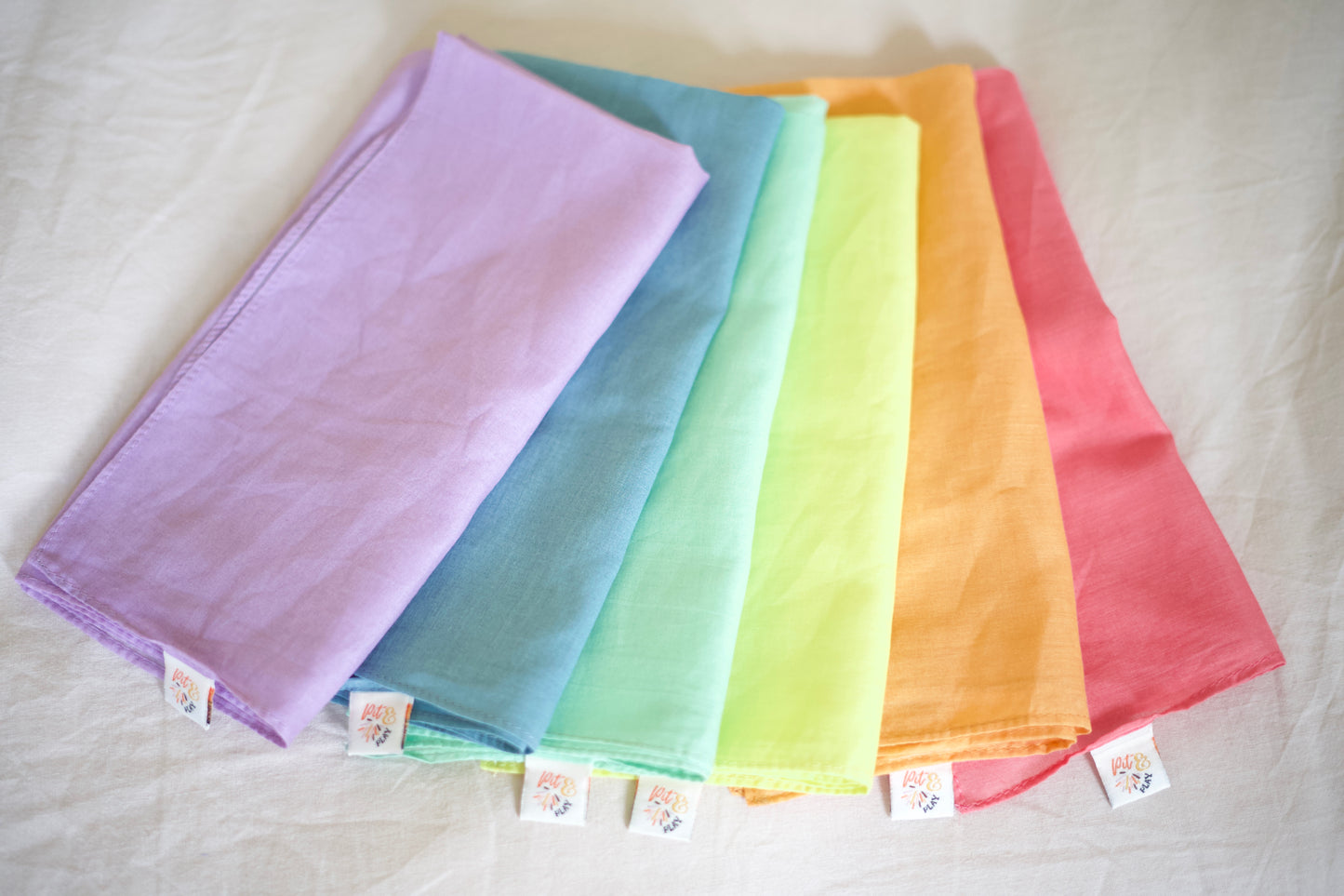Speeldoek paars lila Pastel - Medium 48x48cm - Playcotton