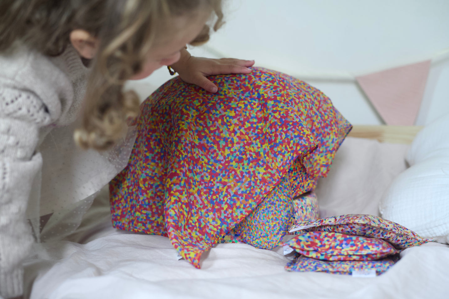 Speeldoek confetti - Medium 48x48cm - Playcotton