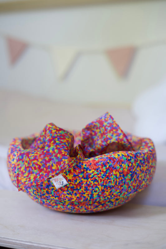 Speeldoek confetti - Medium 48x48cm - Playcotton - Pit and play