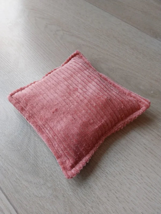Roze zachte rib pittenzakje speelgoed