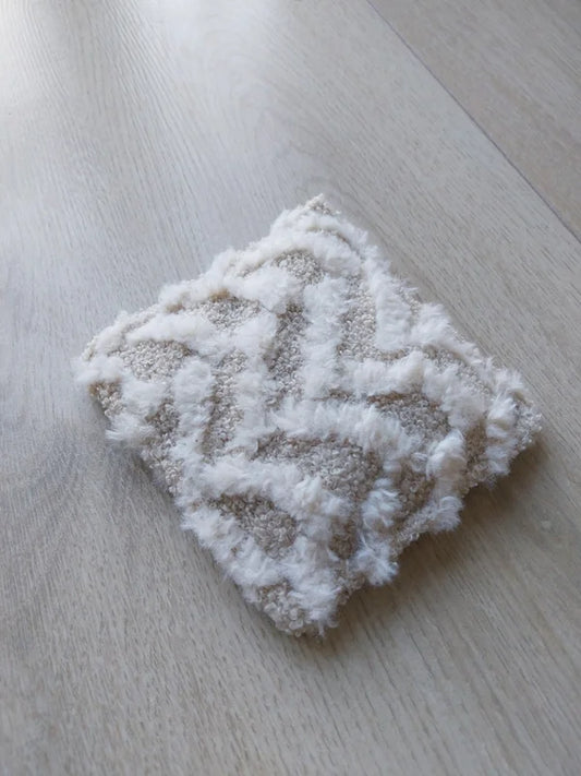 Teddy neutraal zigzag pittenzakje speelgoed