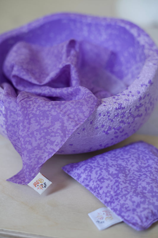 Fusion paars Pittenzakje en speeldoek pakket