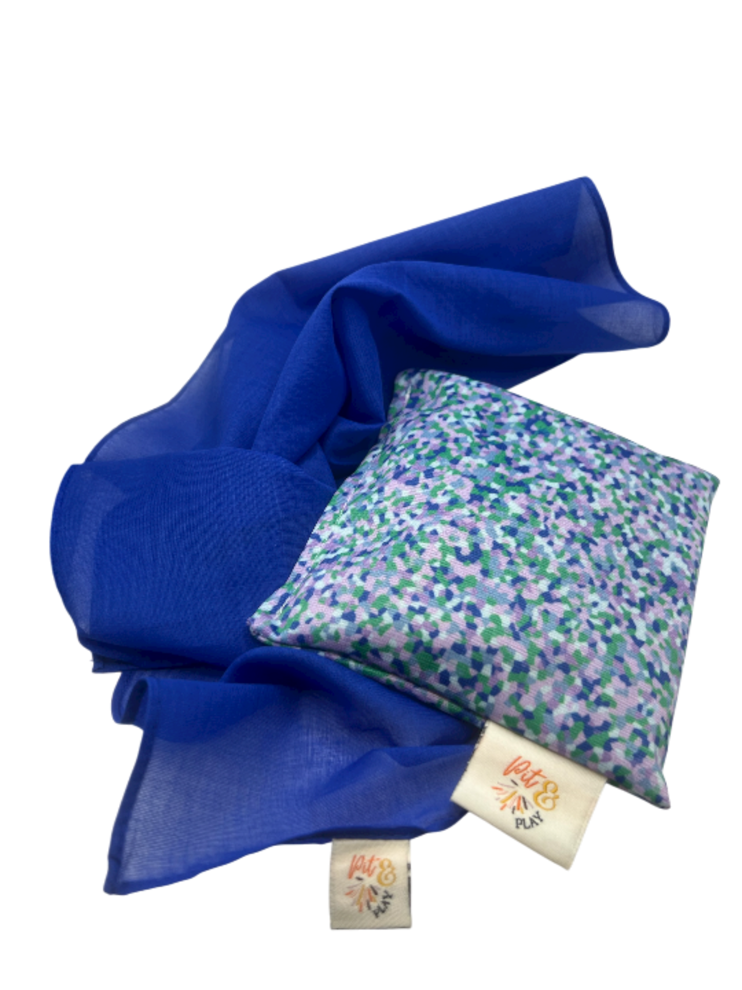 Super cool pittenzakje en blauwe playcotton