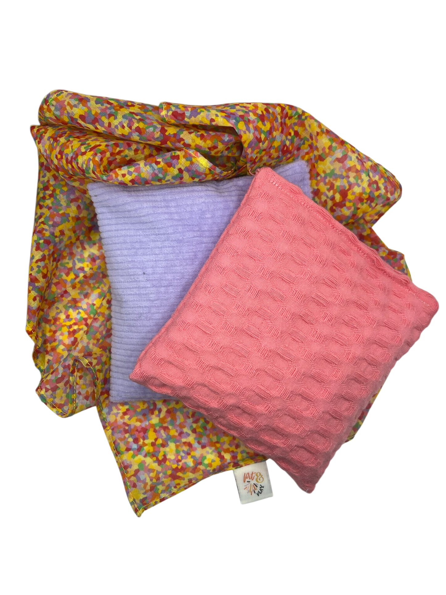 2 pittenzakjes en super confetti playcotton