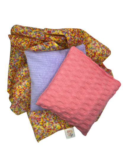 2 pittenzakjes en super confetti playcotton