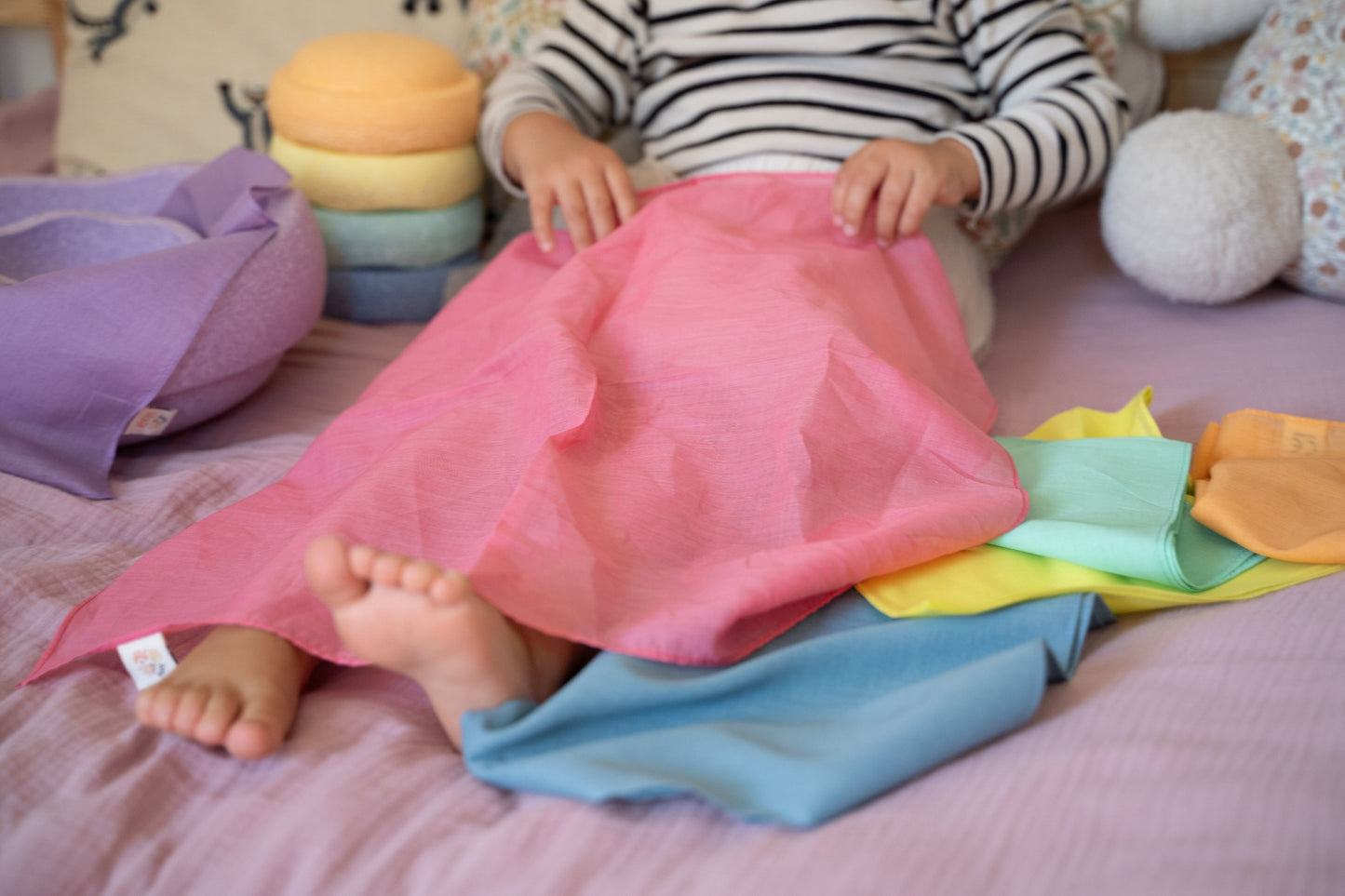 Pastel speelgoed cadeau pakket met GRATIS super confetti pittenzakje