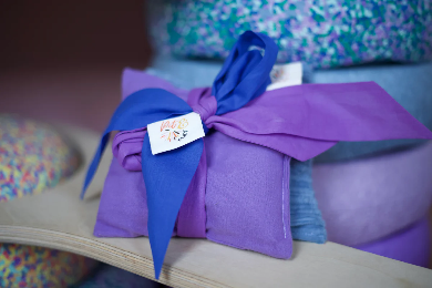 Back in stock soon: Cotton rainbow colored play ribbons, 6 pieces