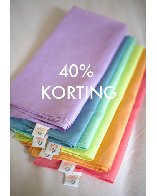 Large playcotton pastel set 40% korting