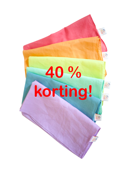 Speeldoeken pastel set - large play cotton
