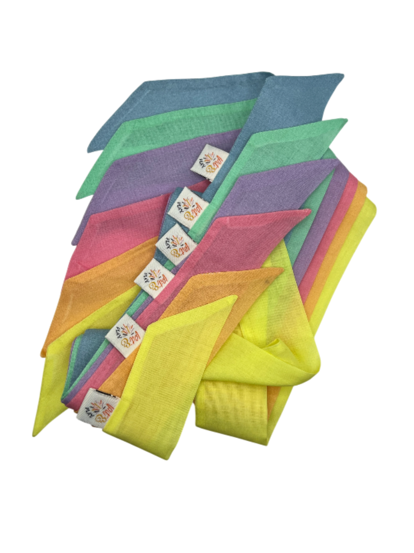 Speellinten katoen pastel kleuren 6 stuks