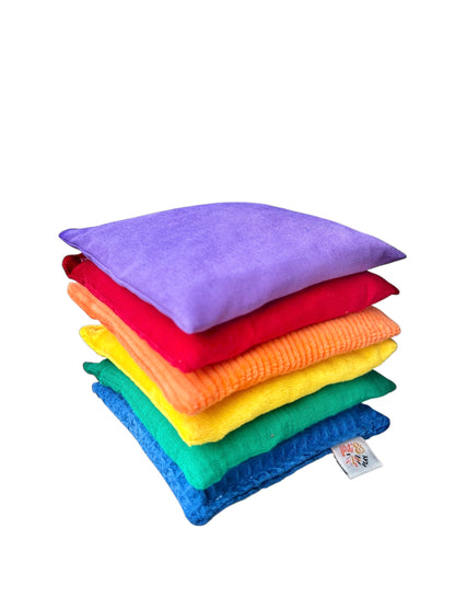 Regenboog pittenzakjes Stapelstein