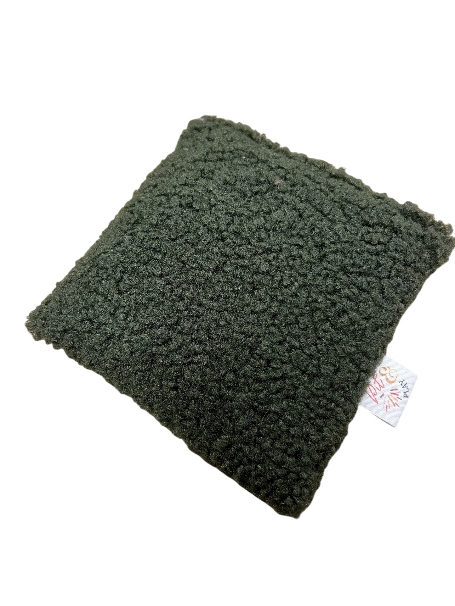 Teddy donker groen pittenzak