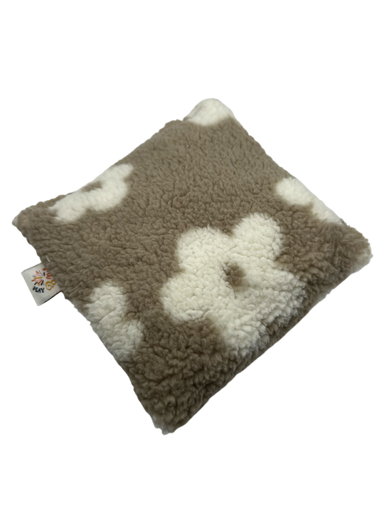 Zacht teddy bloemen pittenzakje