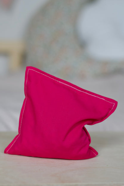 Fel roze pittenzakje Stapelstein