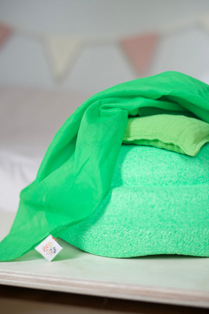 Speeldoek fel groen - Large 75x75cm - Playcotton
