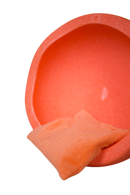 Oranje pittenzakje Stapelstein speelgoed