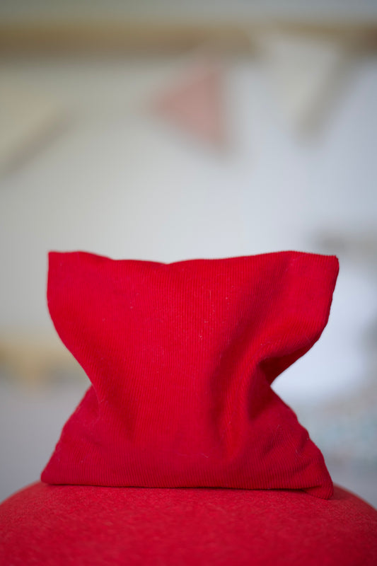 Rood Stapelstein pittenzakje speelgoed