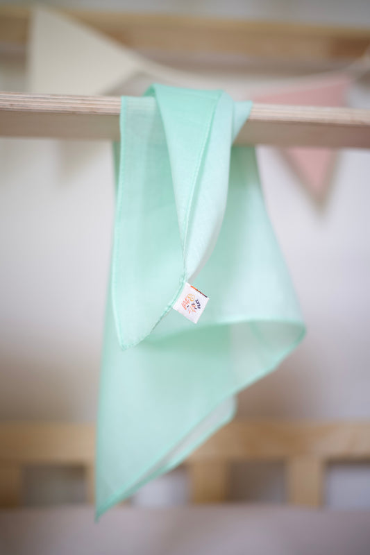 Speeldoek Mint Groen Pastel - Medium 48x48cm - Speelkatoen