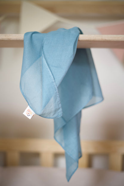 Speeldoek Blauw Pastel - Medium 48x48cm - Speelkatoen
