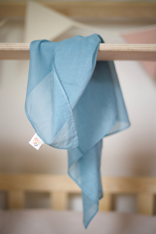 Speeldoek Blauw Pastel - Large 75x75 - Speelkatoen