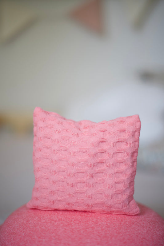 Pastel roze pittenzakje Stapelstein