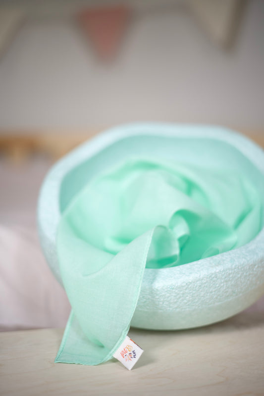 Speeldoek Mint Groen Pastel - Medium 48x48cm - Speelkatoen