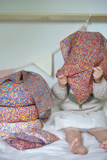 Speeldoek Super confetti - Medium 48x48cm - Playcotton
