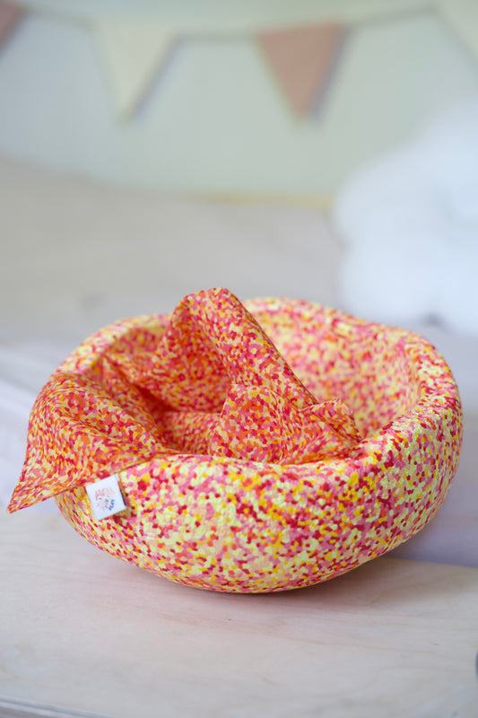 Speeldoek Super warm confetti - Large 75x75cm - Playcotton