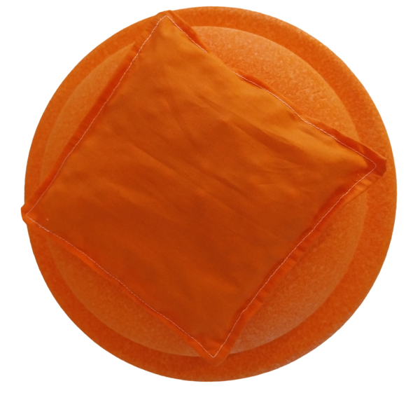Oranje pittenzakje Stapelstein speelgoed