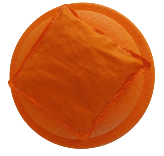 Oranje pittenzakje Stapelstein speelgoed